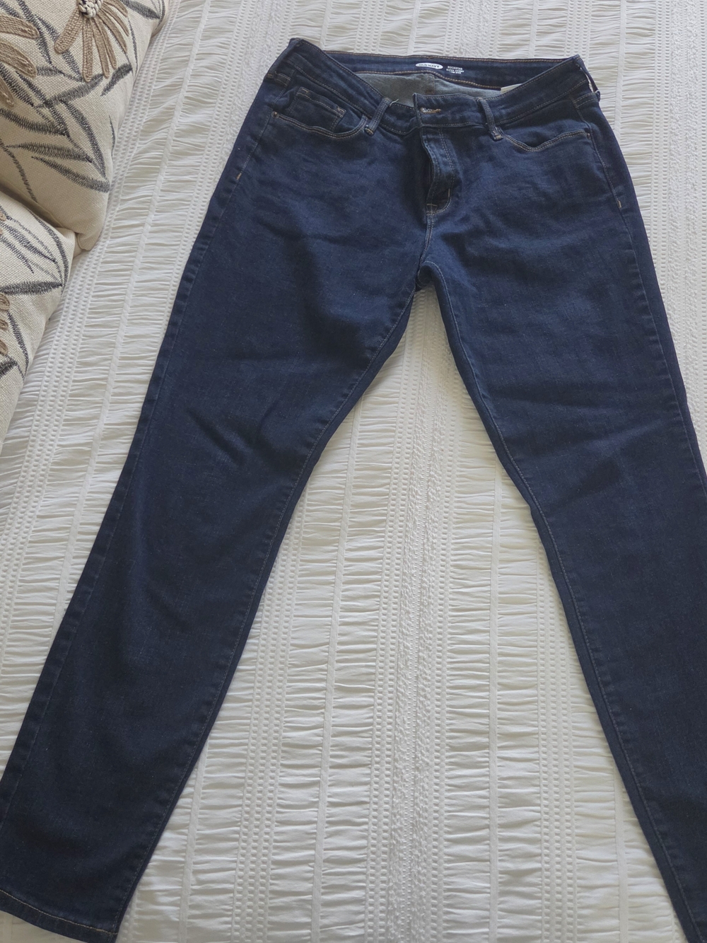 Old Navy Women's Dark Indigo Straight-Leg Jeans
